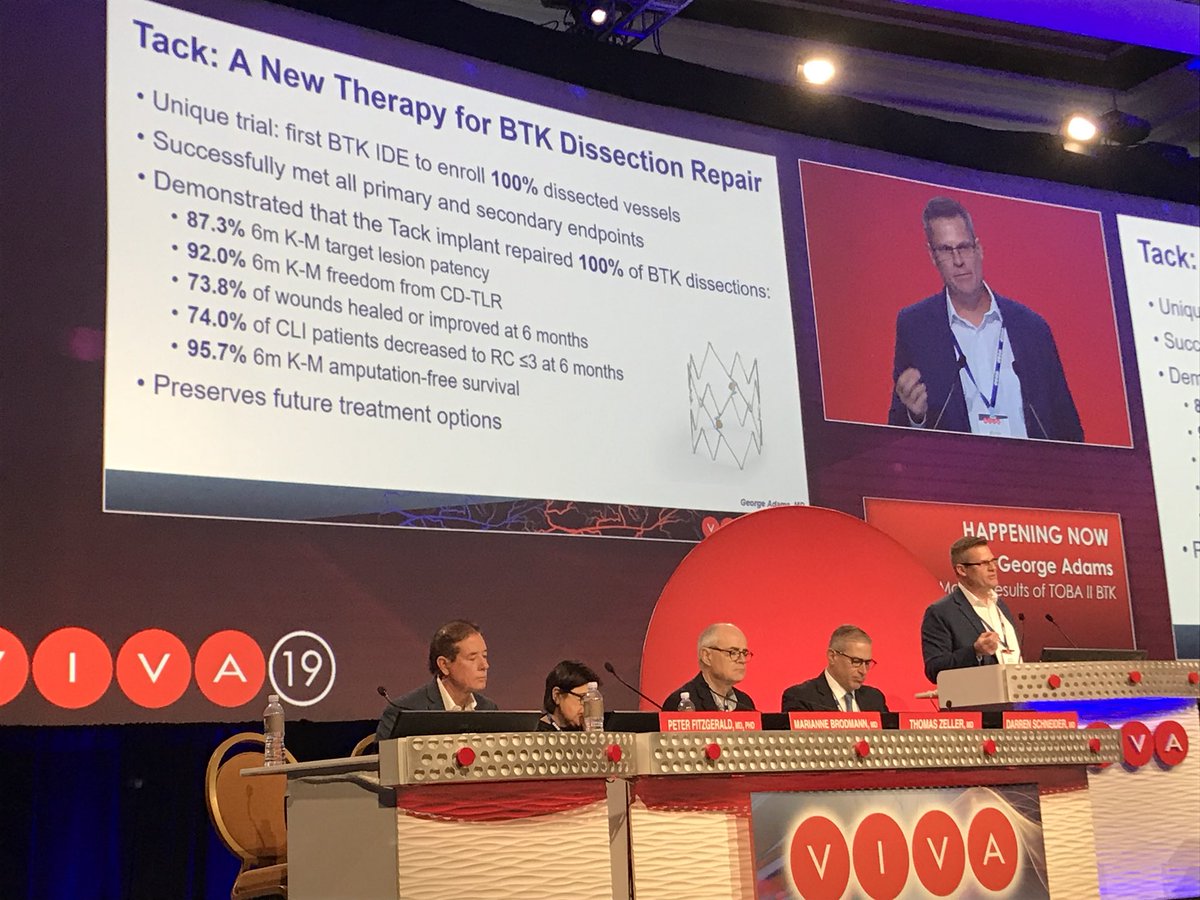 Vascular News (@vascularnews) on Twitter photo VIVA19: TOBA II BTK met all primary and secondary endpoints through six months <a href="/VIVAPhysicians/">The VIVA Foundation</a> #VIVA19 VIVA19: TOBA II BTK met all primary and secondary endpoints through six months <a href="/VIVAPhysicians/">The VIVA Foundation</a> #VIVA19
