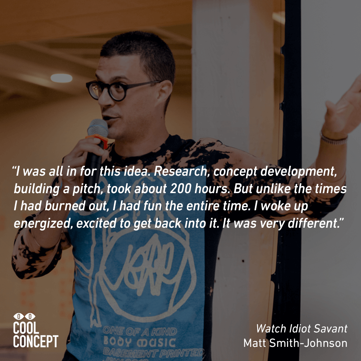 What are you excited to work on next? We're going to hear about three cool projects at #CoolConceptTO on Nov 21, and they're sure to get you excited for something new (hint: it doesn't have to be client work). Come out! Get your tickets: bit.ly/CoolConcept7 ✌️