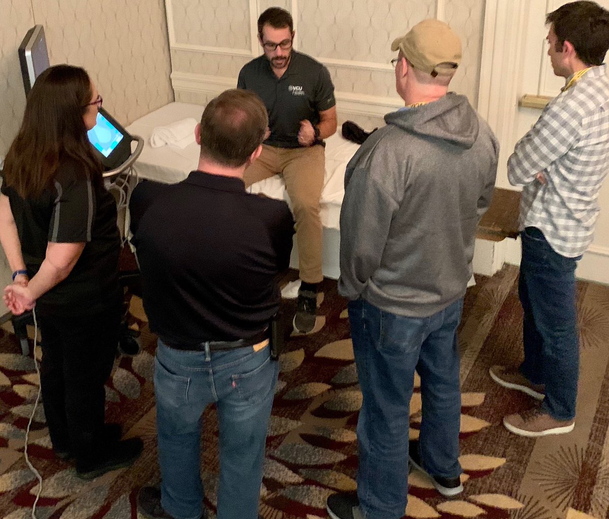 ultrasound_vcu's tweet photo. VCU Ultrasound teaching pre-hospital providers at the Virginia EMS Symposium #vcuultrasound #ems #norfolk https://t.co/DPFXtFYJrV