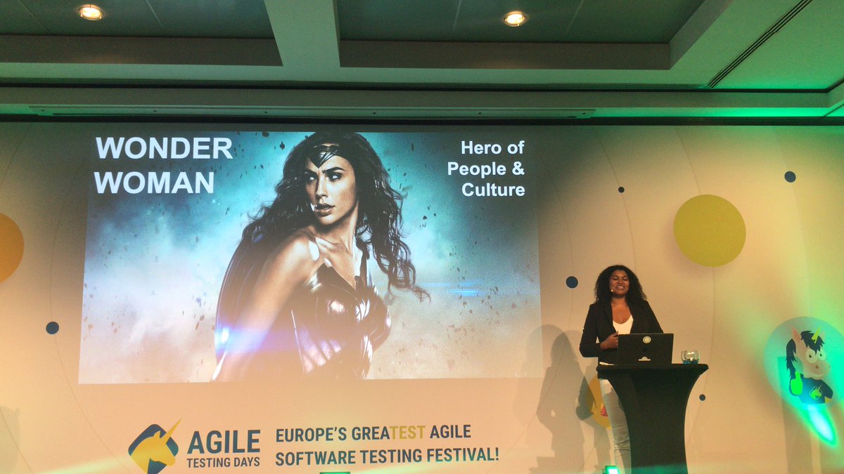 AgileTD's tweet photo. Hero of people and culture displayed by Wonder Woman: empathiser, gets the truth, collaborater, includer. #QADevSecOps #AgileTD @queenofagileqa https://t.co/25nnrPFhth