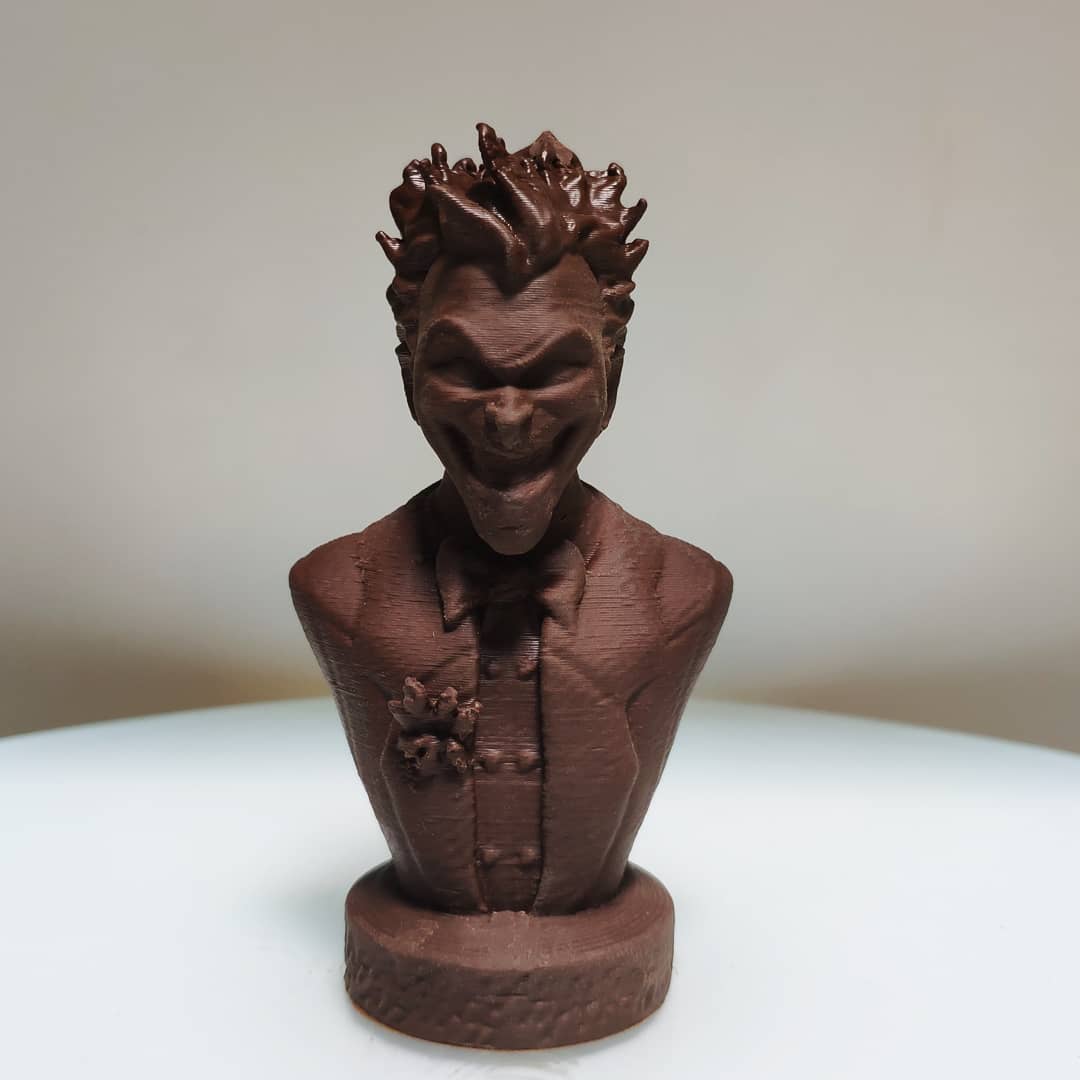 ChocoL3d's tweet image. Jocker out of chocolate glaze. 

#3dprinting #foodprinting #chocolate #jocker #ArthurFleck