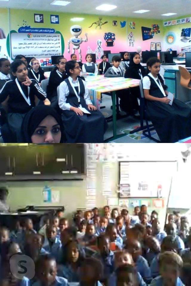 We traveled 11 520,2 km from our classroom to Qatar for Microsoft global connect day. Our  grade R learners had such an amazing time during the mystery skype-a-thon this morning.  Connecting hearts connecting minds. #ShowcaseSchool #microsoftedu #mieexpert <a href="/JacaCollege/">Jacaranda College & Pre-Primary</a>