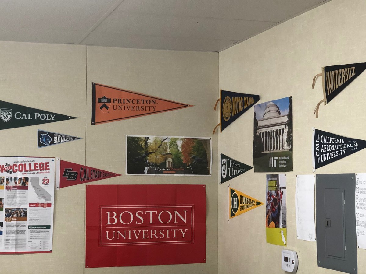 MrSaltzmanVHS's tweet photo. So thankful to these amazing schools for sending such wonderful materials for my students who are aspiring to go to college!! #Classof2023 

@Princeton @BU_Tweets @NotreDame @MIT @Tulane @humboldtstate @CalStateEastBay @CalPoly @CSUSM @VanderbiltU @csuci https://t.co/lCgAkMbI4d