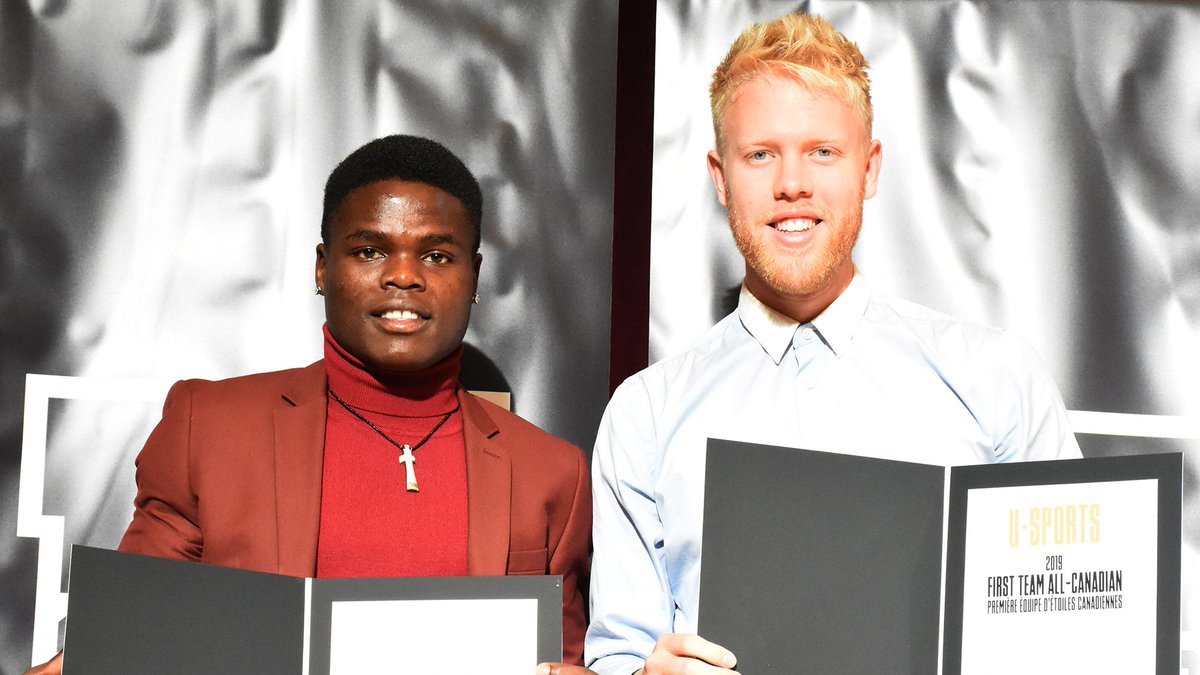 ubctbirds's tweet image. ⚽️ MSOC | Farmer, Shumbusho honoured at the 2019 @USPORTSca men&apos;s soccer All-Canadian breakfast @ubcmsoc @CanadaWest @bcsoccerweb @aftncanada 

gothunderbirds.ca/news/2019/11/6…