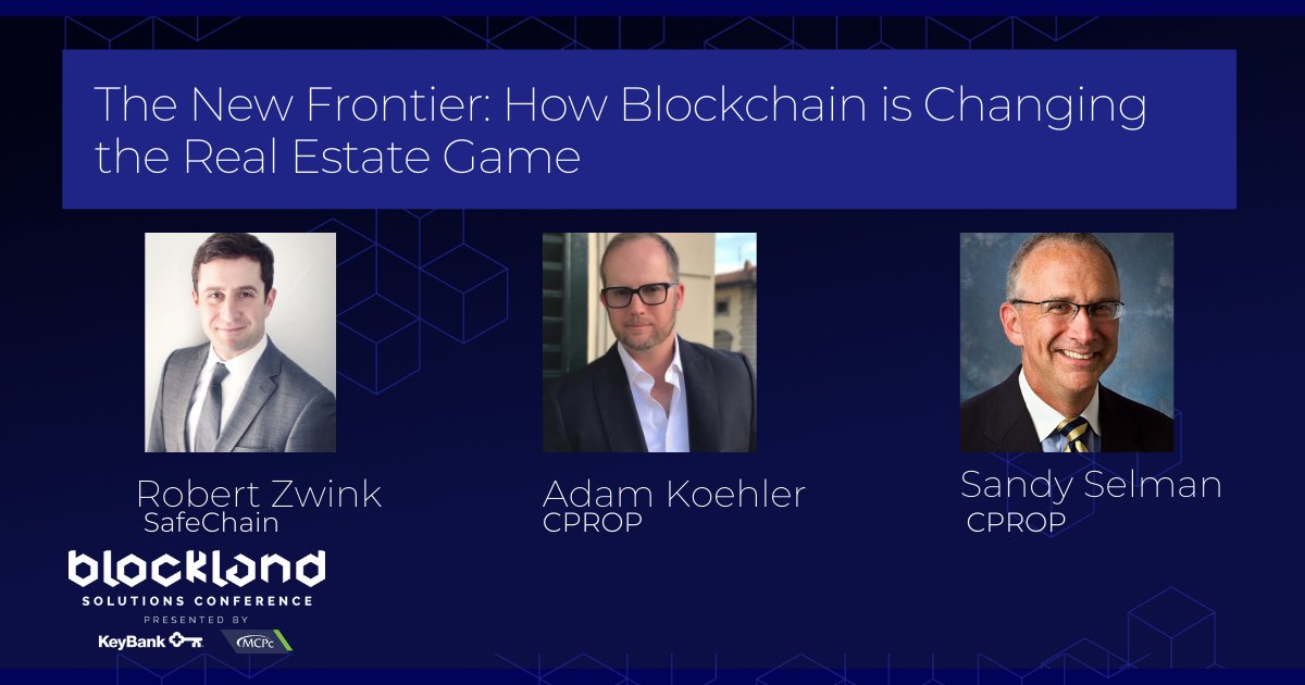 From identifying use cases to designing practical solutions and getting all stakeholders onboard, this session shares #blockchain #realestate challenges and successes. Thanks to @safechain's Robert Zwink, <a href="/cryptoproperty/">CPROP</a>'s <a href="/apkoehler/">Adam Koehler</a> and Sandy Selman for sharing your insight!