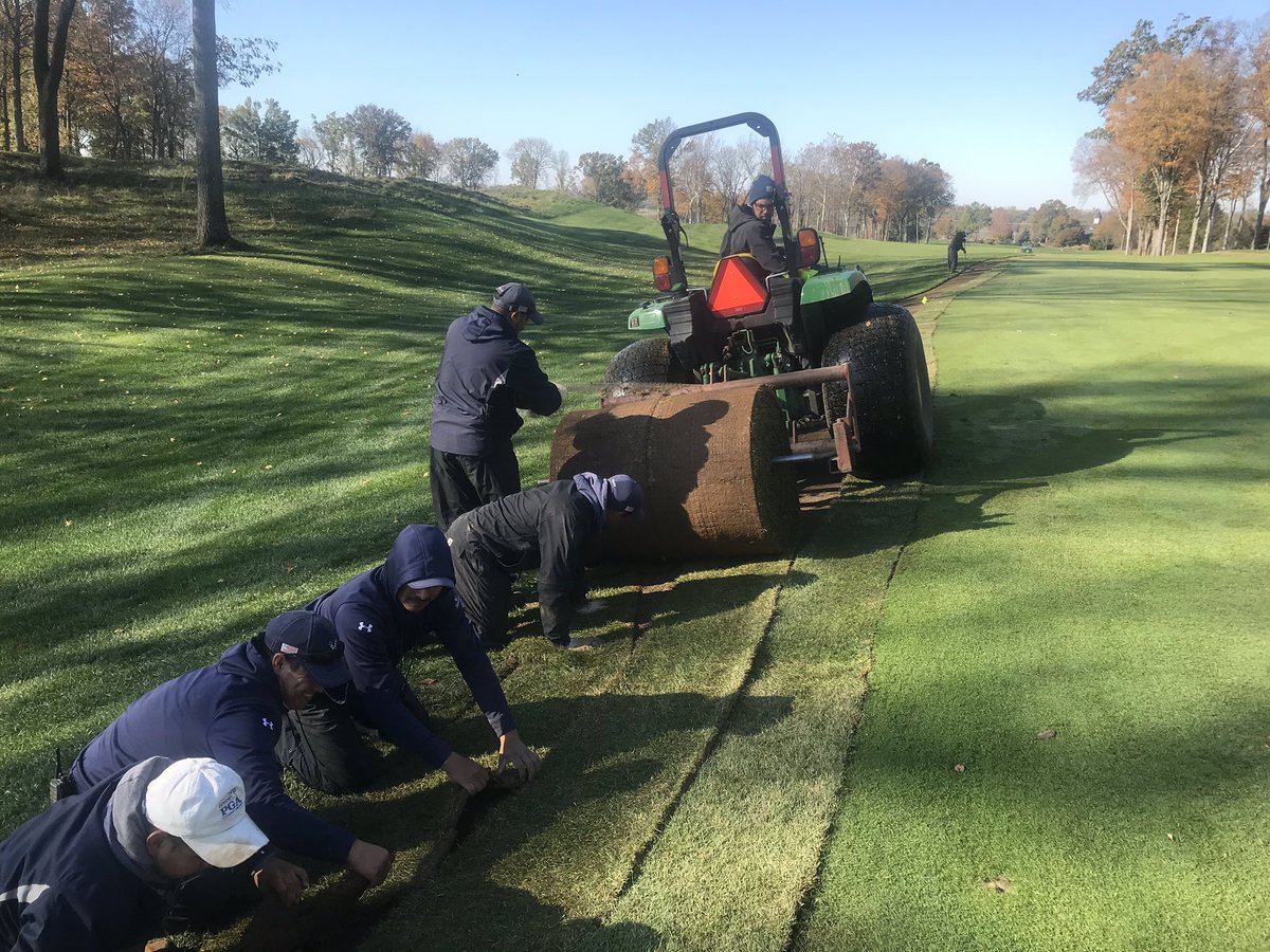 ValhallaGroundsCrew (@valhallagrounds) on Twitter photo Intermediate renovation going well <a href="/ValhallaGrounds/">ValhallaGroundsCrew</a> <a href="/ValhallaGolf/">ValhallaGolf</a>. HGT sod looking good and the men are in good spirits and getting the job done. Intermediate renovation going well <a href="/ValhallaGrounds/">ValhallaGroundsCrew</a> <a href="/ValhallaGolf/">ValhallaGolf</a>. HGT sod looking good and the men are in good spirits and getting the job done.