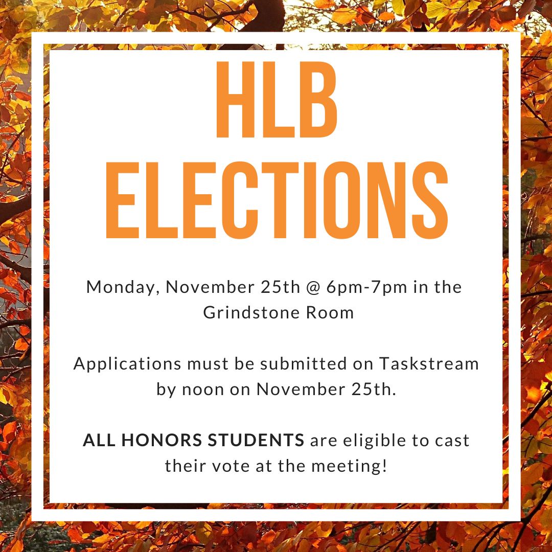 BWHonors's tweet photo. Elections for our 2020 Executive Board are fast approaching! Are you interested in leadership, planning events, helping to improve the Honors Program, AND earning 1 credit reduction? 
Check your BW email for details about the different positions and instructions for how to apply! https://t.co/RmTEKrogDx