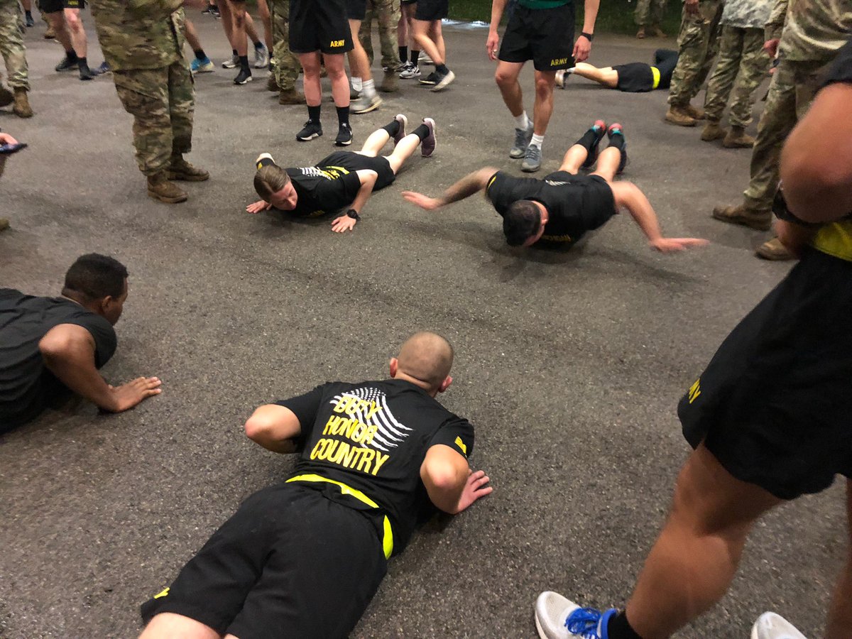 RotcCentral's tweet photo. Ranger challenge taking on the army’s new physical fitness test, 💪🏼🇺🇸💪🏼     the ACFT! https://t.co/WZMYY1Bj7p
