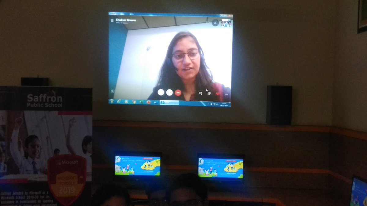 Gurdeep_Saffron's tweet image. Participated with Full excitement in #MicrosoftGlobalLearningConnection Connected with Ms.Shakun Grover, Product Manager, Microsoft Bangalore.. Main Objectives were Microsoft Tools, AI and Career Aspirations..
#SkypeClassroom #Skypeathon