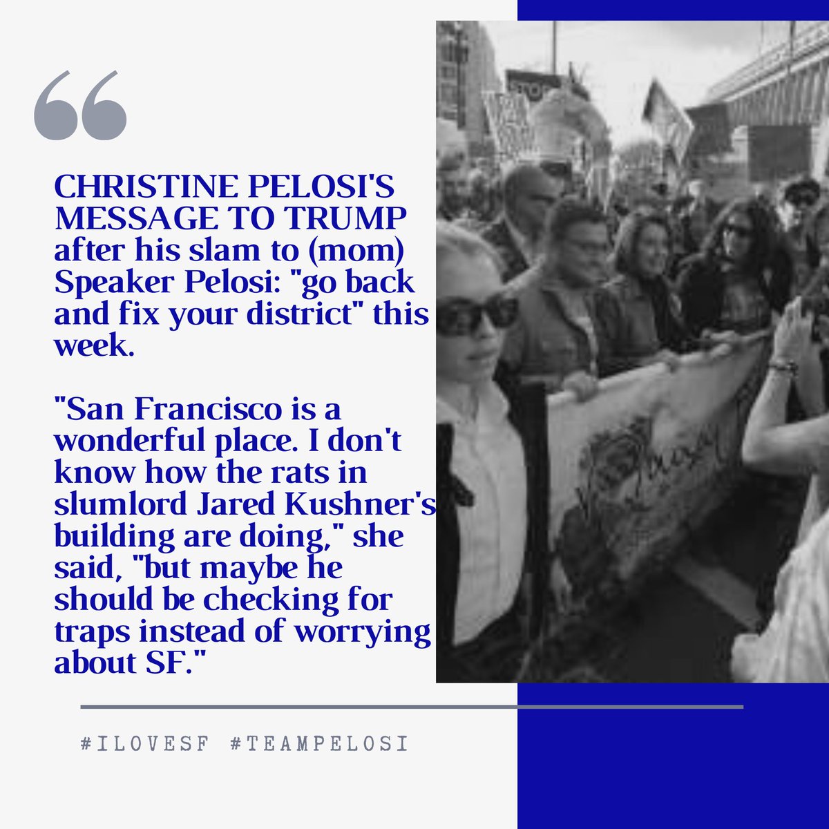 Don’t Mess With Mama or San Francisco! #ilovesf #teampelosi