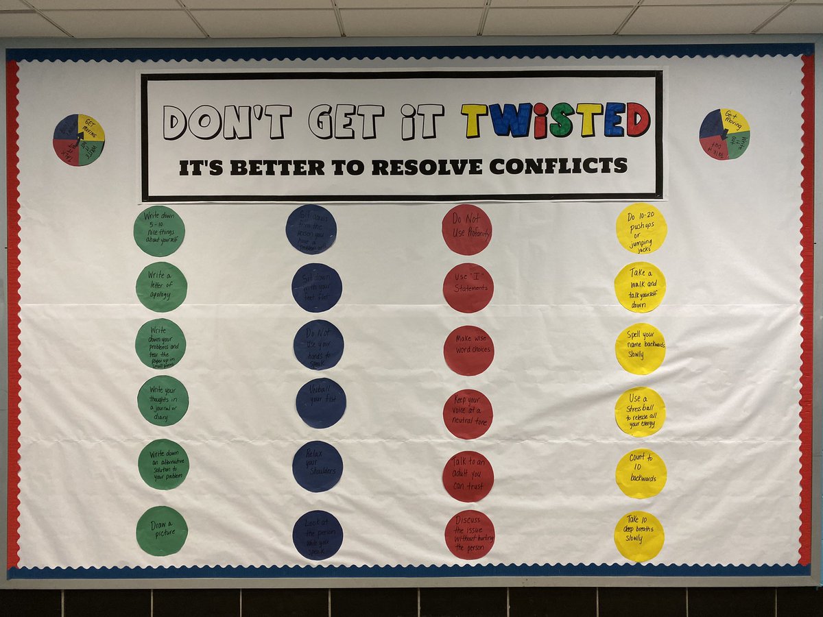 PRINCIPAL_KMS's tweet image. Quarter 2Theme: Conflict Resolution
Let’s teach the behavior we want to see. #trueblue #7thgraderocks #codeofconductdone #nogamesinquarter2 #teamwork