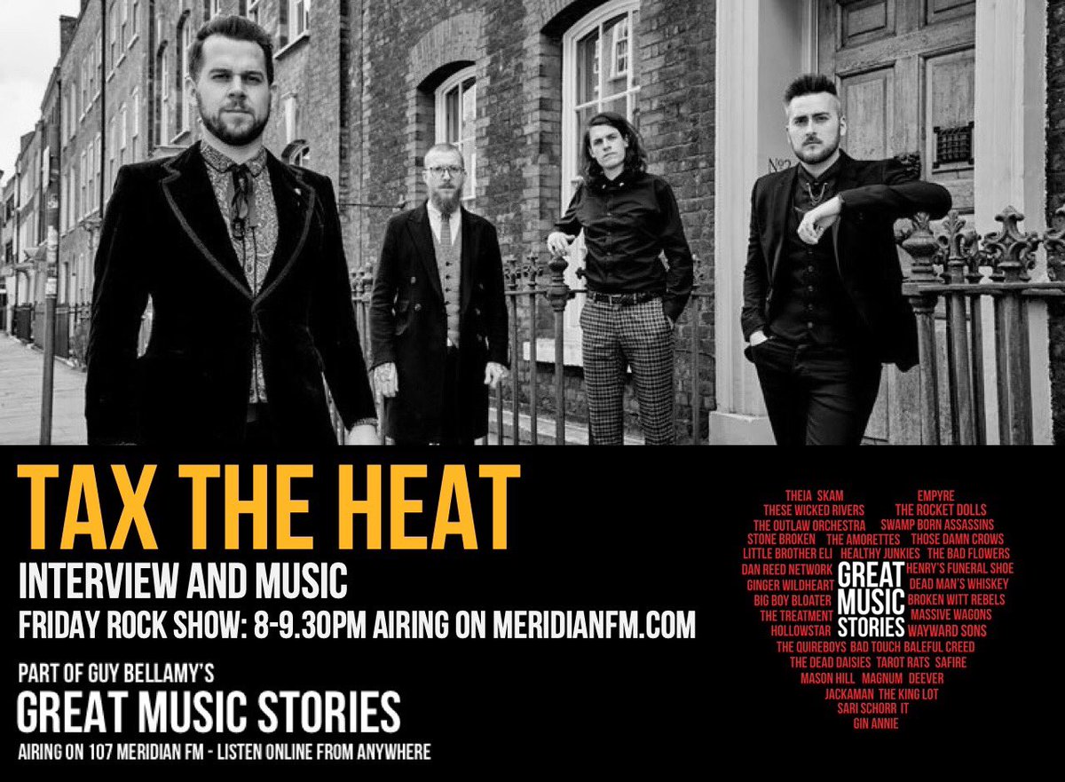 TAX THE HEAT Friday Rockshow. This week’s band interviews 2/5. @TaxTheHeat year in review - @mralexveale talks about 2019 high points and also some clues on what’s ahead in 2020.