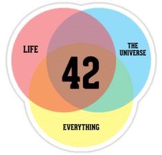 vaunery's tweet photo. Maybe I’ll have the answer to Life, The Universe, and Everything this year? #hitchhikersguide https://t.co/HiiHEOqHnm