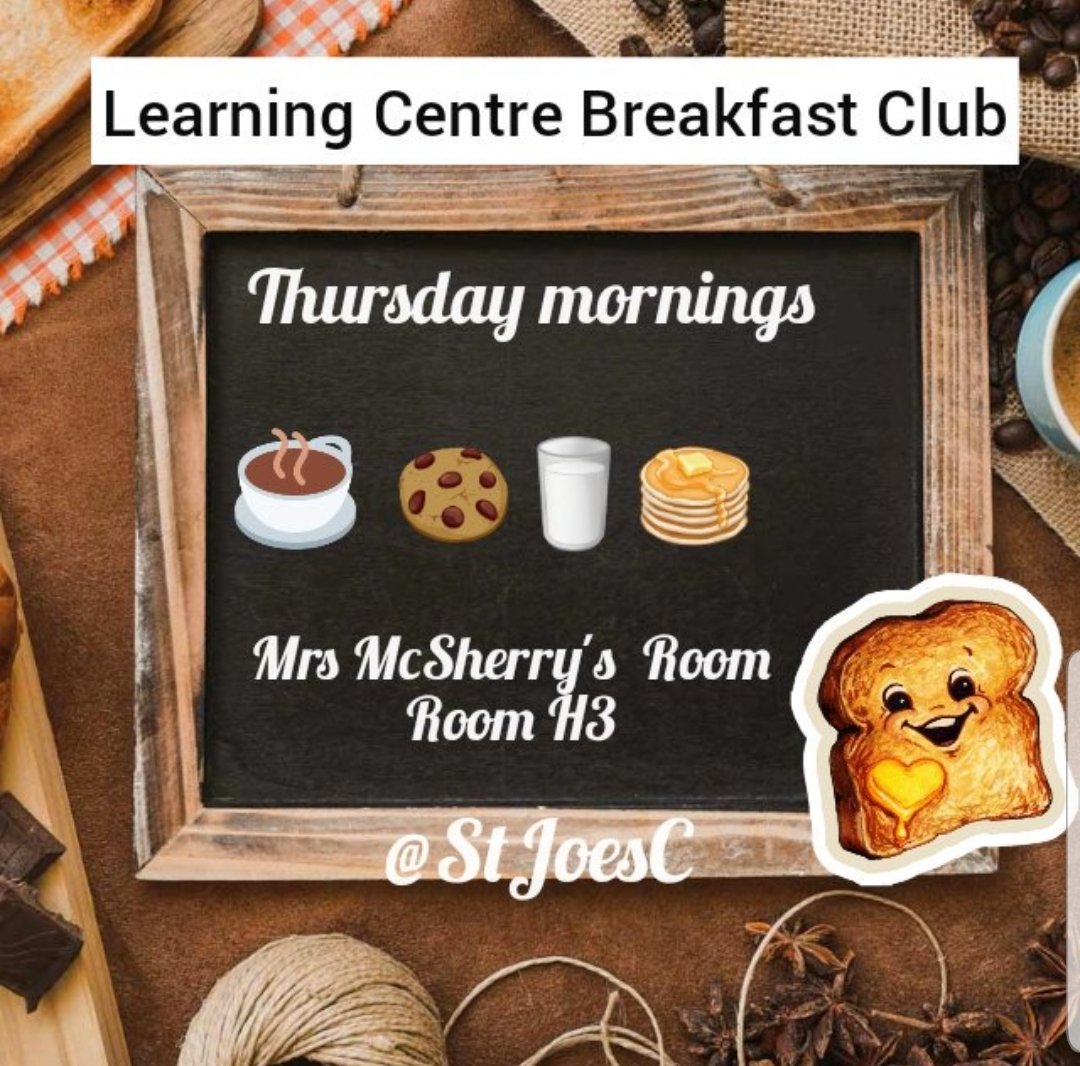 StJoesCLearnin1's tweet photo. #motivateyourthursday drop in to our #breakfastclub Mrs McSherry's room #weecuppa @StJoesC https://t.co/ouYRW1ao56