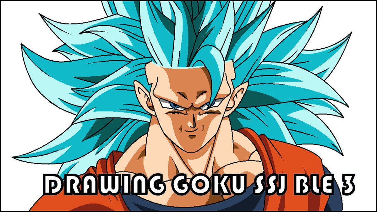 How To Draw Goku Super Saiyan God 3