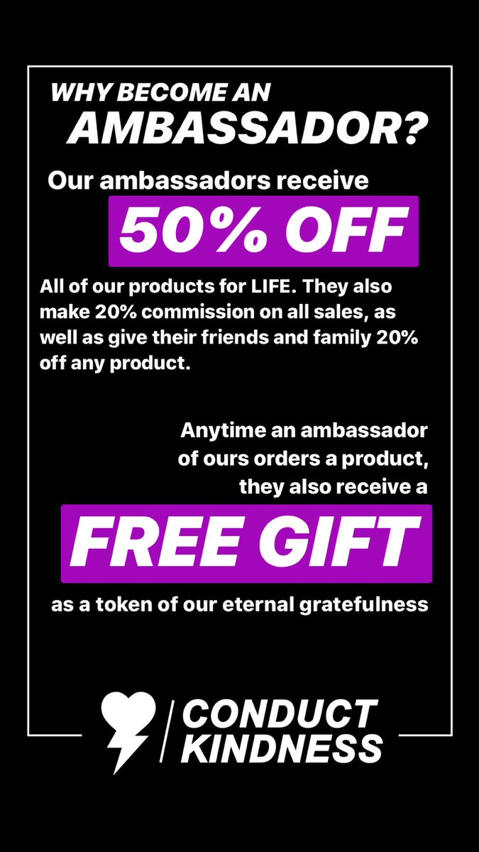 ApparelThunder's tweet photo. Why become a #thunderlove #ambassador ?? For all these reasons. We care, we help YOU grow. We’re on a mission to hire as many ambassadors as possible. DM us to apply! #retweet #follow #conductkindness #apparel #brand https://t.co/8c5ldlNwHJ