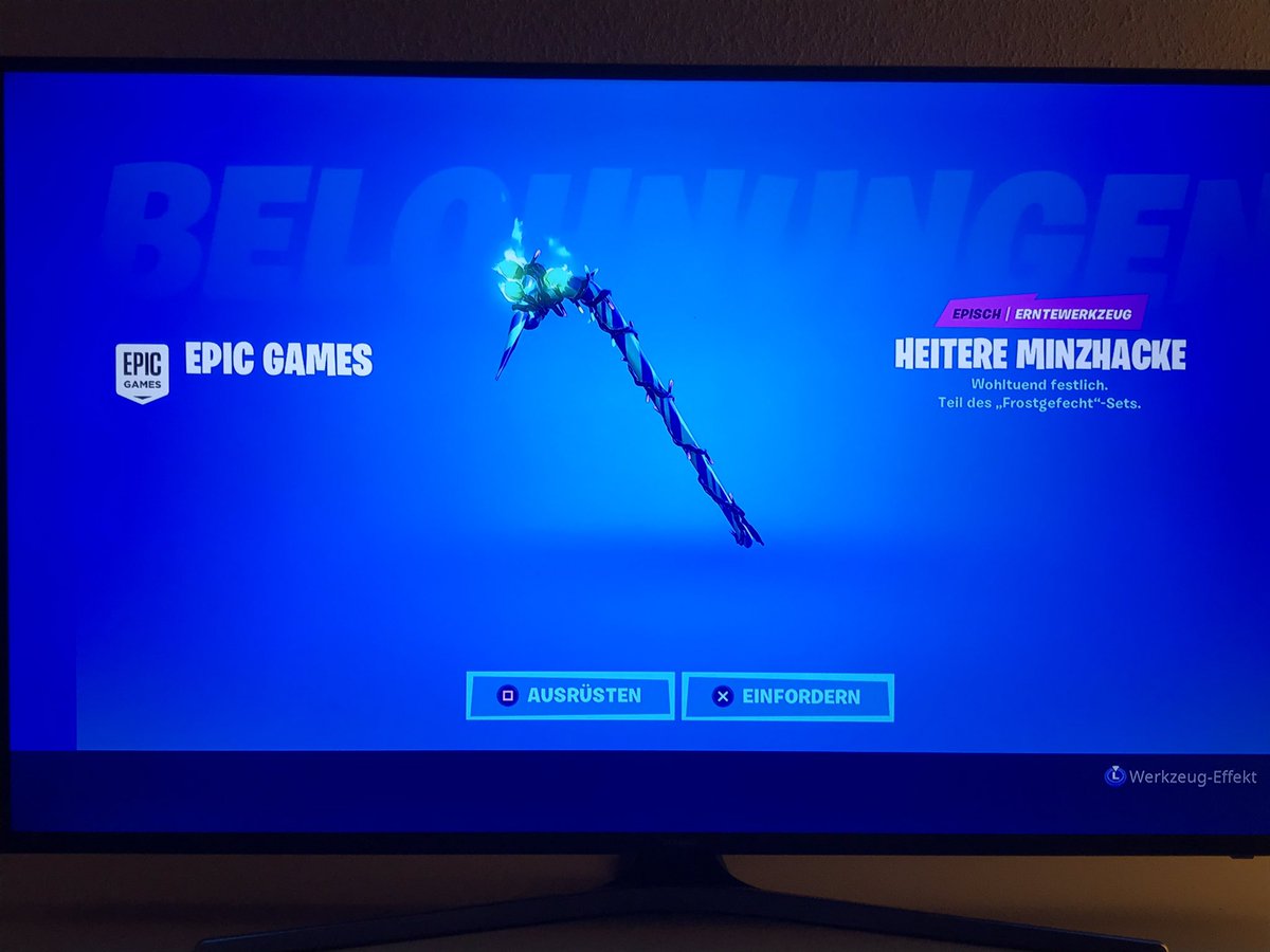 mizzhaze87's tweet photo. Vielen Dank @richter619 für den Code für die Minty Axt.. ganz nach dem Motto „Straight outta Indianapolis“ 🙏🏼❤️.. #fortnite #EhrenCommunity https://t.co/3ayuEQng3U