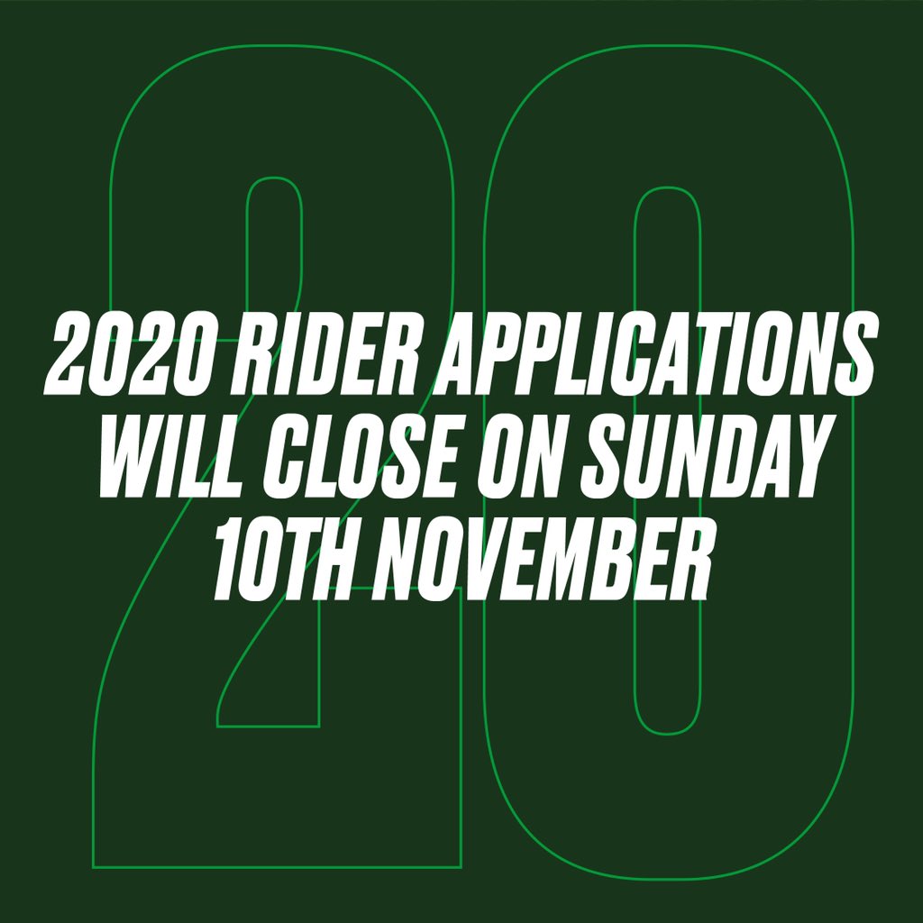 We’re in the final stages of confirming our Jnr Women &amp; Men for 2020. 

If you’d like to be a well-supported rider, racing across the UK &amp; Europe, you have until Sunday to apply. 

2nd year Junior Women are particularly welcome.

See our IG/FB for how to apply.