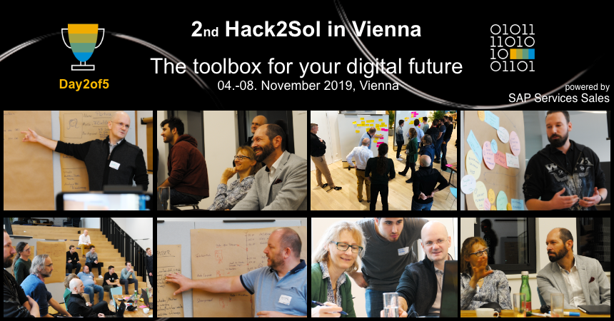 coca_zh's tweet photo. DAY2of5 [Design Thinking -> Low-Fi -> Hi-Fi Prototyp] NO PLACE for THEORY - it’s the spirit of creators ::: FUN &amp; BUSINESS IMPACT @ #Hack2Sol #Vienna at the #SAP #AppHouse  - #DigitalBusinessServices  #Innovation #Prototyping #SAPLeonardo #SAPCloudPlatform #DigitalTransformation https://t.co/yJNIGZe7HB