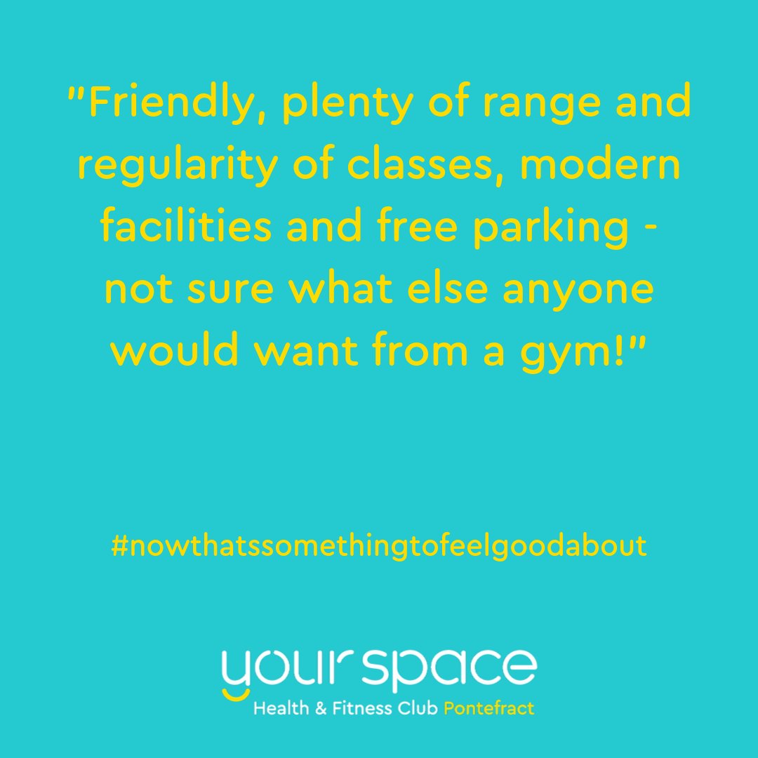 Here's what our members have to say about Your Space 📢

#nowthatssomethingtofeelgoodabout