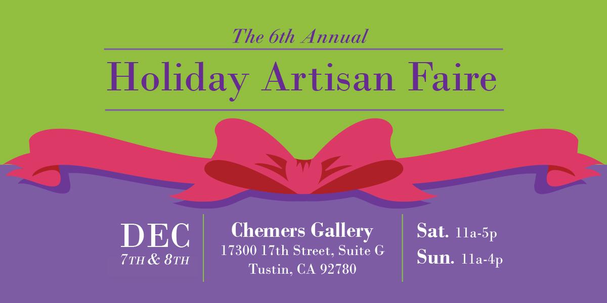 Mark your calendars for our 6th annual Holiday Artisan Faire December 7th &amp; 8th! conta.cc/2NlzpNO