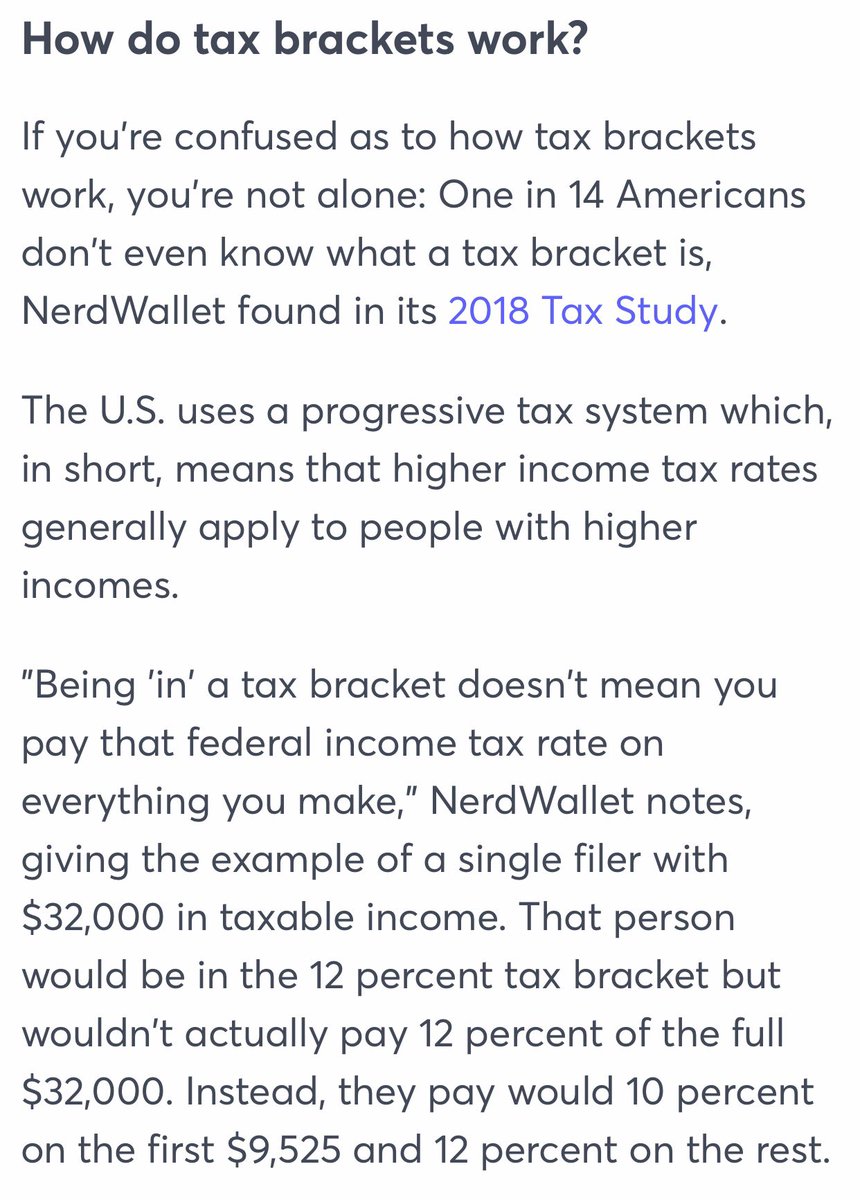 2018 Federal Tax Chart