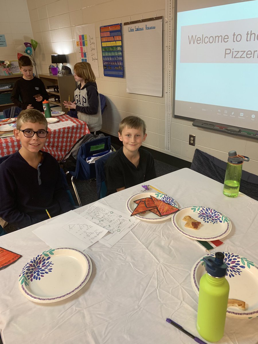 JulieSchirmer2's tweet image. Schirmer Pizzeria: serving up equations.   #orderofoperations #mathisfun @CFESmustangs