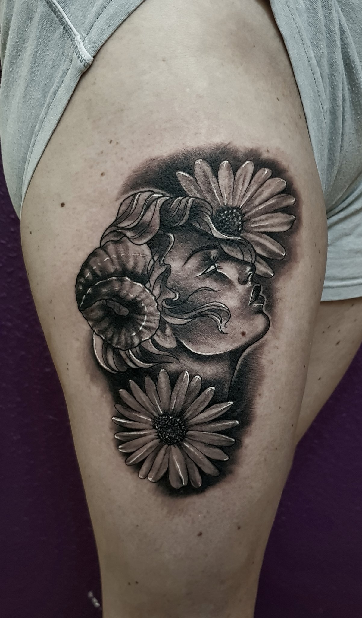 Gerbera Daisy Tattoo Sleeve