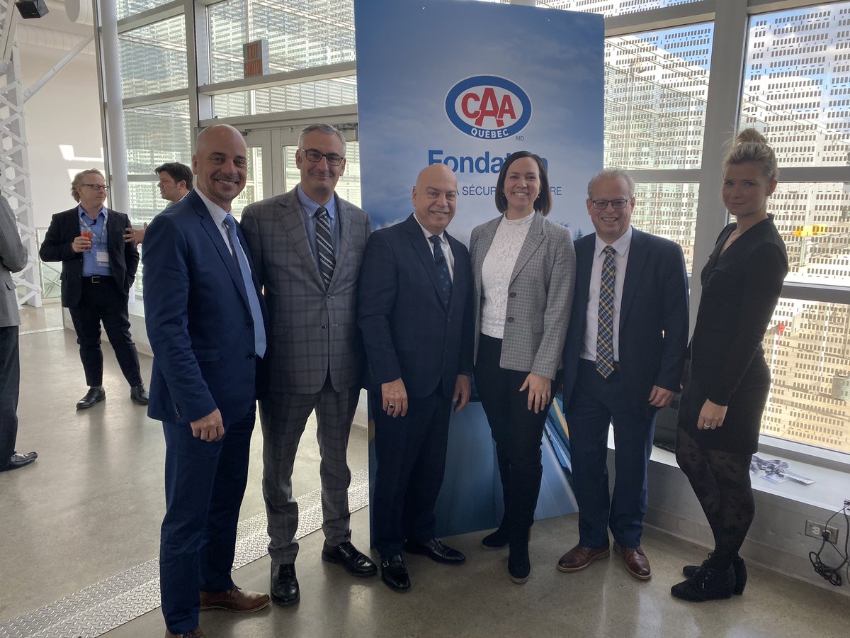 CCAQ's tweet photo. Notre pdg et une partie de l’équipe a participé au lunch bénéfice de la Fondation @CAA_Quebec de la sécurité routière. M. @robertpoeti était également sur le panel concernant les aînés et le volant. https://t.co/Ks8D3cysL7