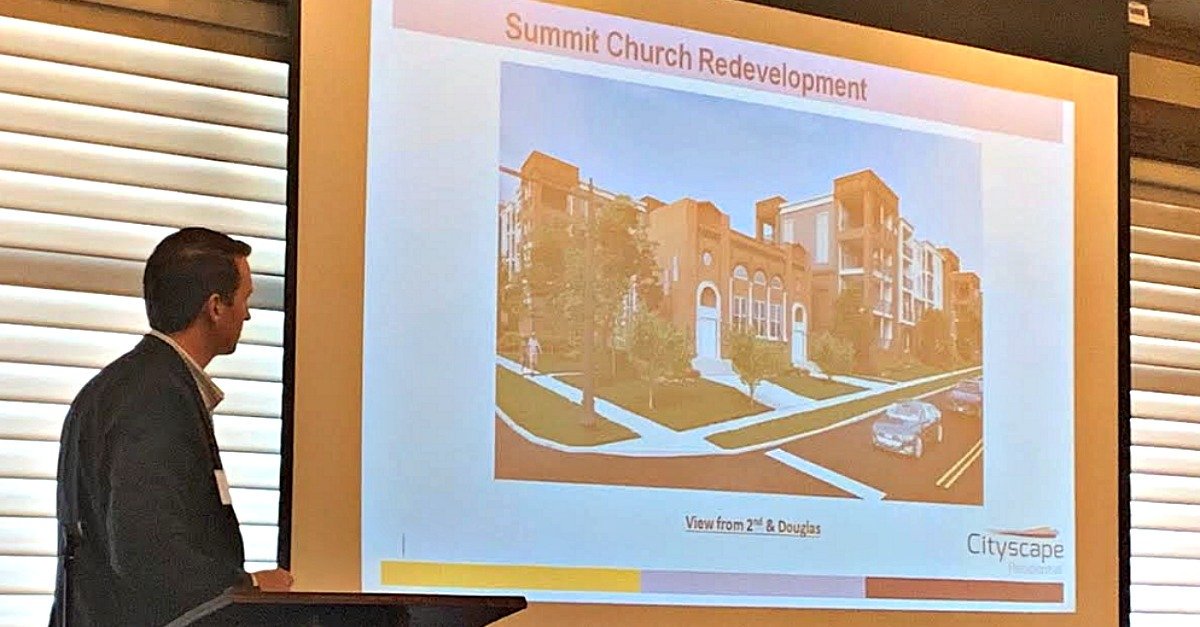 AOGeotech's tweet photo. Matt Pennington from Drake Development said they encountered a lot of shallow bedrock when they developed the Streets of West Pryor & added in Summit Church. Shoutout to @AndersonEngInc for stepping up to tackle the challenge! #whatliesbeneath #geotechs @LSEcoDevC @Cityscape_res https://t.co/Xu0j763T6e