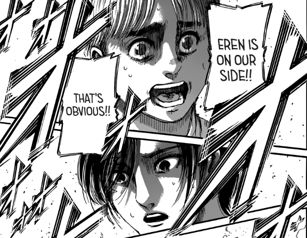 CallThouCJ's tweet photo. Isayama trying to say something to the audience here? xd
#FinallyCaved https://t.co/16BUEhRVOs