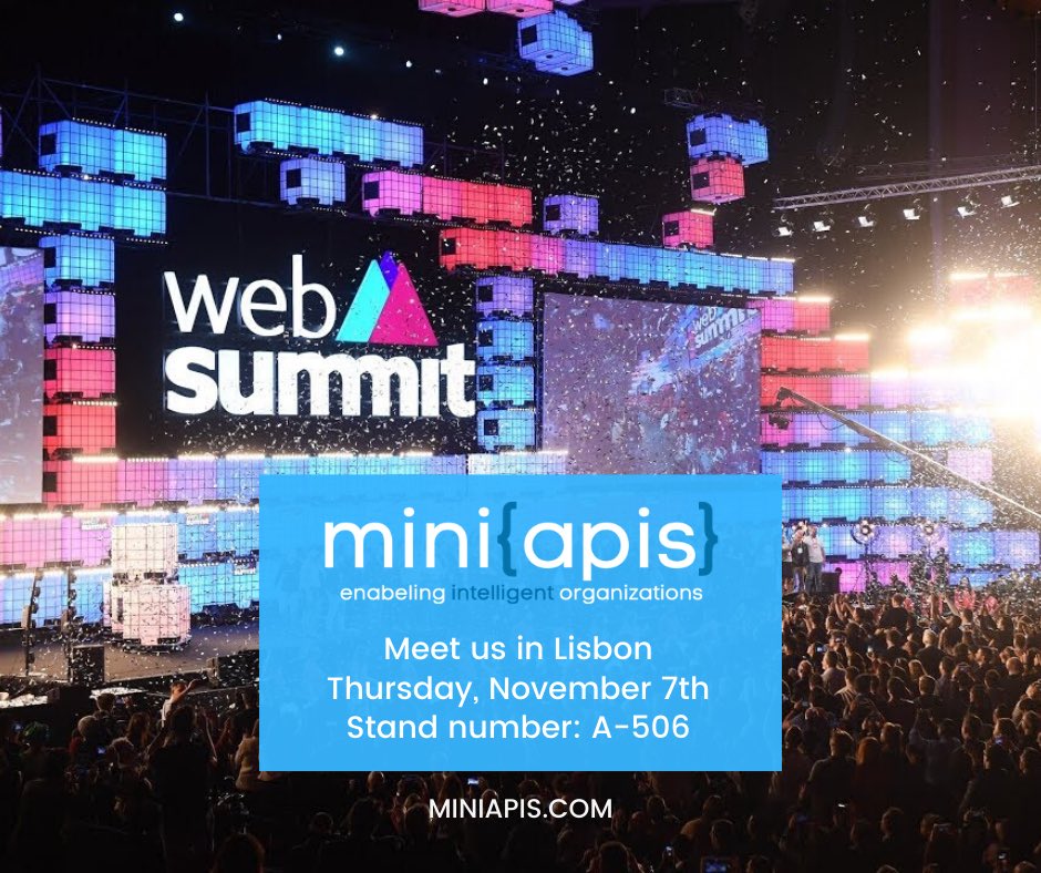 miniapis's tweet image. Exhibition day is due tomorrow !
Meet us in stand A-506 (Pavillon 3 - Alpha area near SaaS Monster) on Thursday, November 7th, from 9am to 5pm.
#miniapis #moroccotech
#WebSummit19 #WebSummit