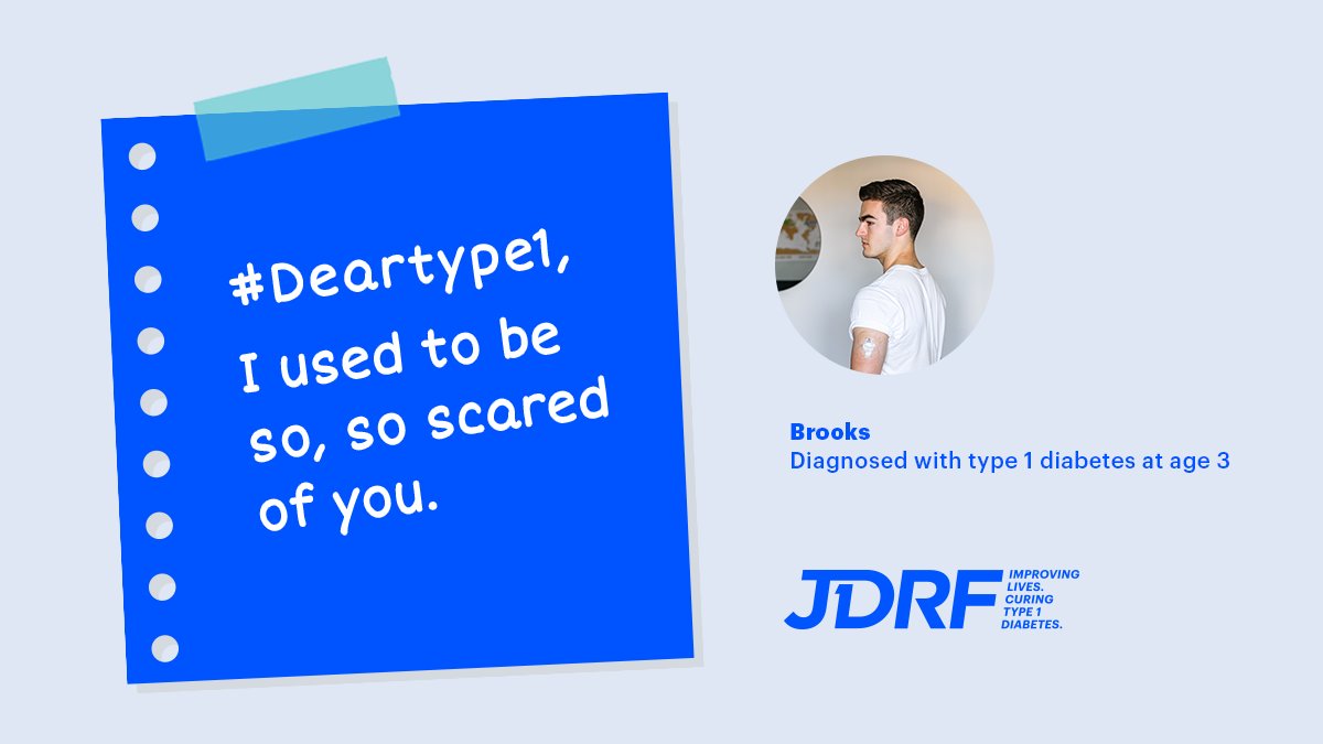 BT1D_CA's tweet photo. "After all this time, you should be scared of me."

Read @BrooksRoche's inspiring #deartype1 letter here https://t.co/8mBvt0YZLh and share your Dear type 1, letter at https://t.co/DWazcp4Yty https://t.co/sJgd2haR82