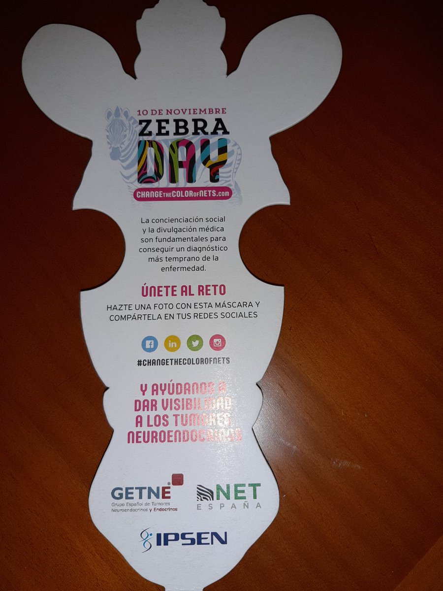 santrakel's tweet photo. #zebraday ¡Dando visibilidad!  
10 de Noviembre - Día Mundial de los Tumores Neuroendocrinos
¡Compártelo! https://t.co/XFWcSXJu79