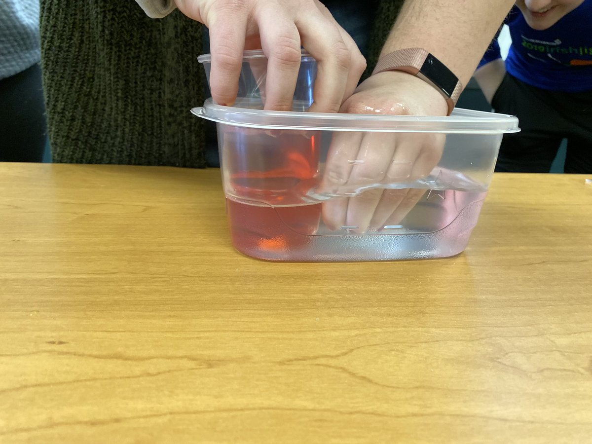 JBrianHancock's tweet image. Our elem. science methods students at @almacollege are doing awesome things in microteaching! Here are four pics of an activity designed to help 2nd grade students figure out how fluids mix (and ultimately impact climate) @ASTbigideas @AmbScienceTeach #ambitiousscienceteaching