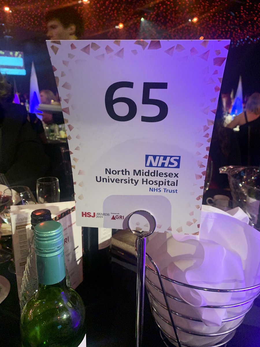 The @NorthMidNHS family ready for the awards ceremony #HSJAwards