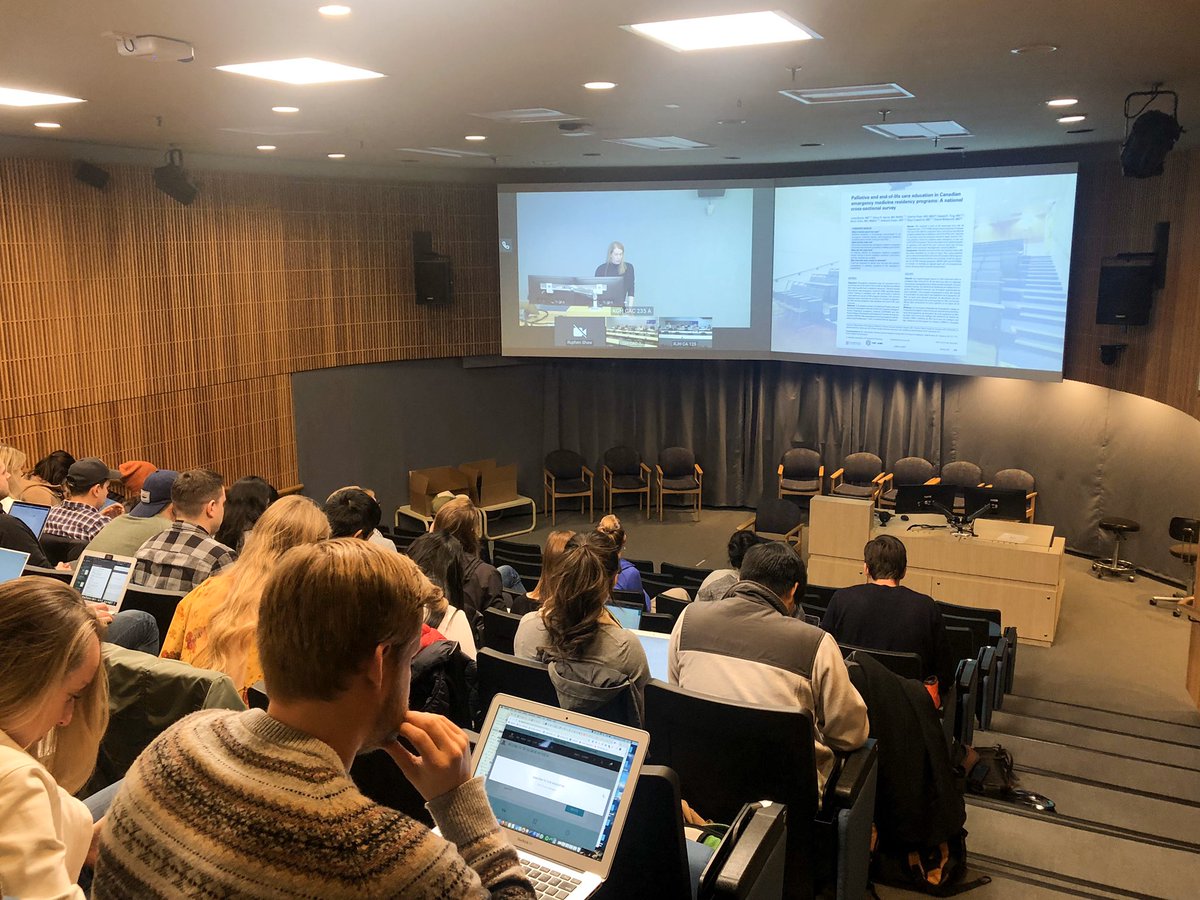 <a href="/KelownaEM/">Kelowna EM Residency</a> grand rounds on palliative care in the ED with <a href="/lskyec/">Skye Crawford</a>. We also learned the finer points of chronic wound management with @QdoggMD, transient global amnesia, and trauma burn resuscitation.
@361Joules