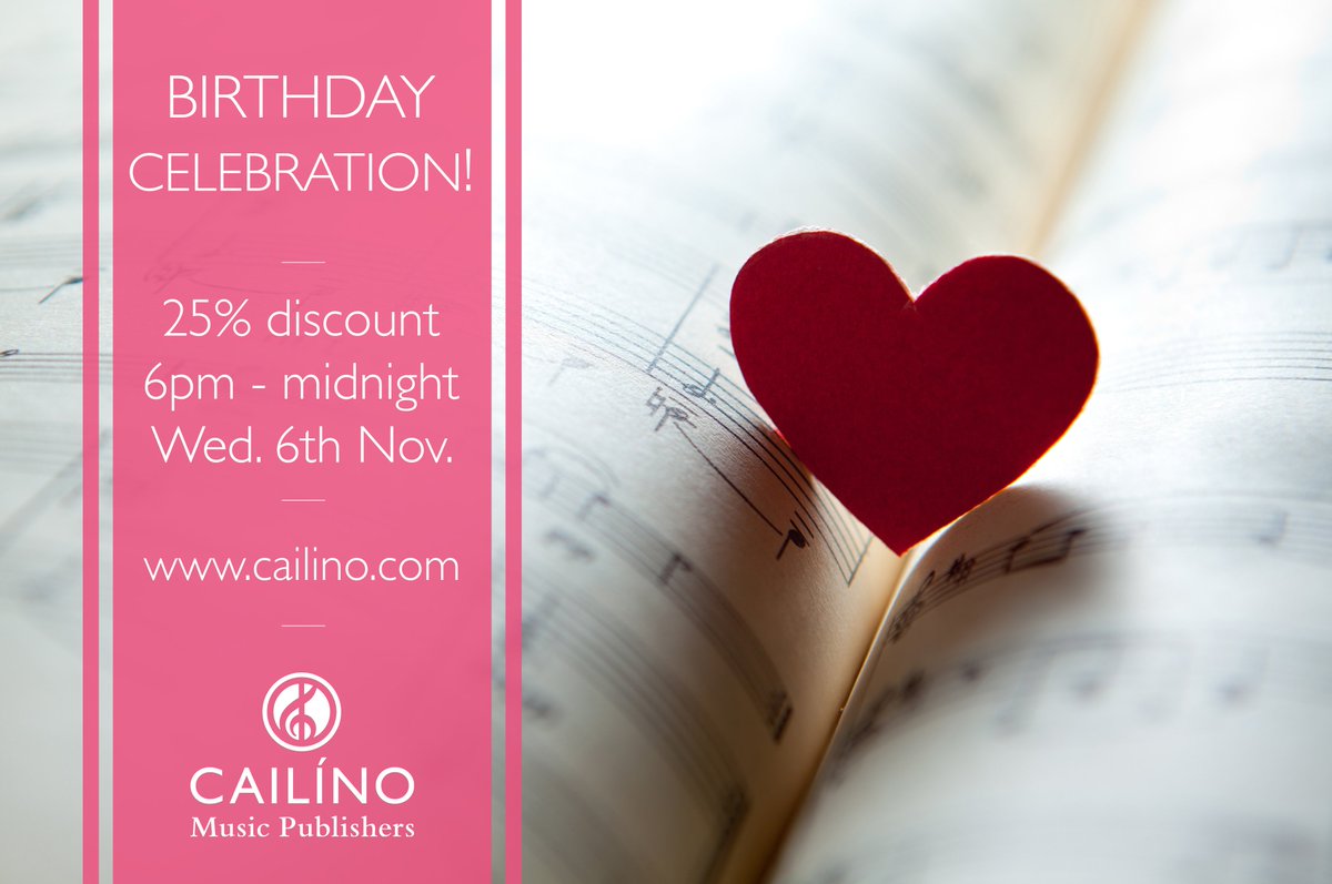 🎼 (another!) FLASH SALE! 

To mark our birthday we're offering you 25% off our entire catalogue until midnight tonight! 

Use the coupon code 'happybirthday' on checkout. Don't miss out!