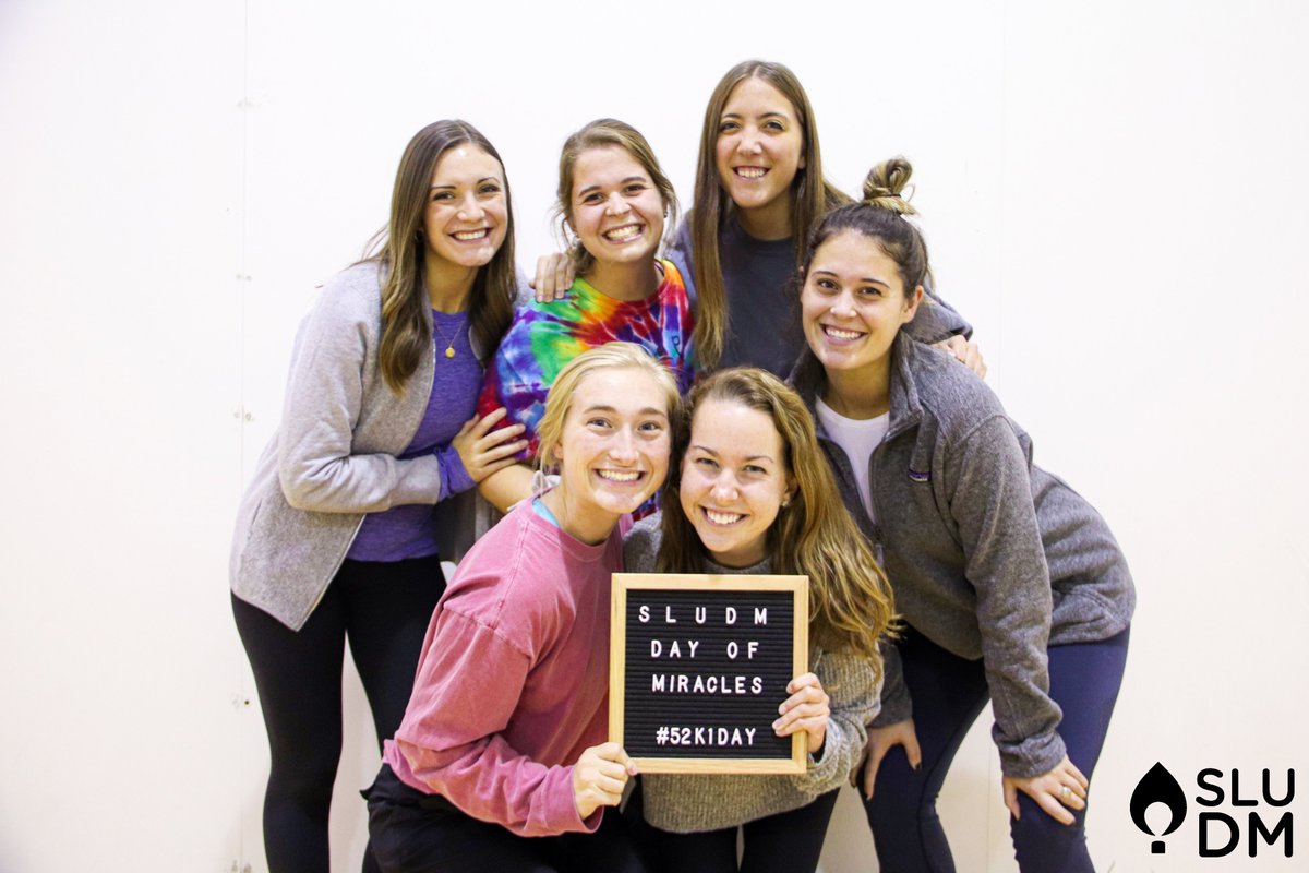 SLUDM's tweet photo. HAPPY DAY OF MIRACLES PARTY PEOPLE! Today, SLUDM has a goal of raising $52,000 for our local St. Louis @CMNHospitals !!! Stay tuned for more on how to get involved and help us Fight For More! #52KOneDay https://t.co/S7DkGUCsr9