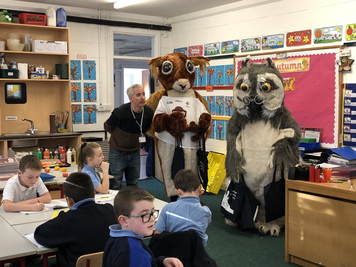 MsElwoodSCMJ's tweet image. Look who popped in to see us today! We were delighted to find out about all that is going on in our local library. #locallibrary @kildarelibrary #creativeweek #librarymascots #reading @creativeirl