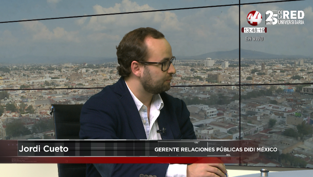 CANAL44TV's tweet image. #SeñalInformativa 📺📡 || Jordi Cueto, gerente de relaciones públicas @Didi_mexico, nos platica más sobre las herramientas de seguridad para conductores y pasajeros #DIDI.

👉 pscp.tv/w/1RDGlNRZqLlxL