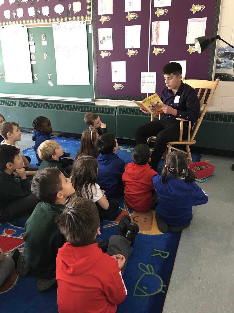 mrpuri106's tweet photo. Brought my son to @HillStrath for Take Your Kid To Work Day and boy was he a great helper! Offered assistance in math, read a Robert Munsch story to all Grade 1s, participated in a craft activity. The students loved him! He loved the “all you can eat buffet” at lunch 😂#prouddad https://t.co/ak1G1I839i