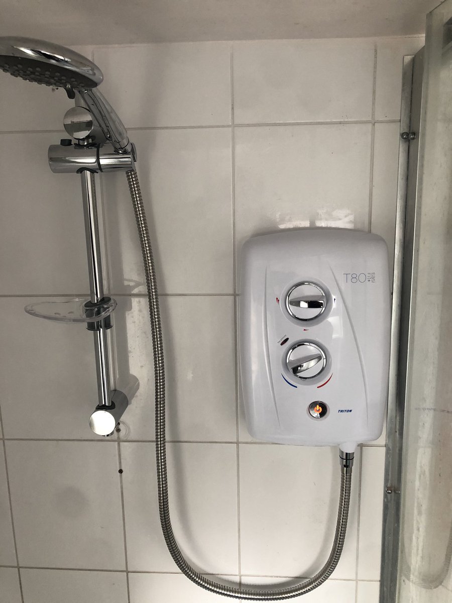 Before &amp; After Shower replacement yesterday .