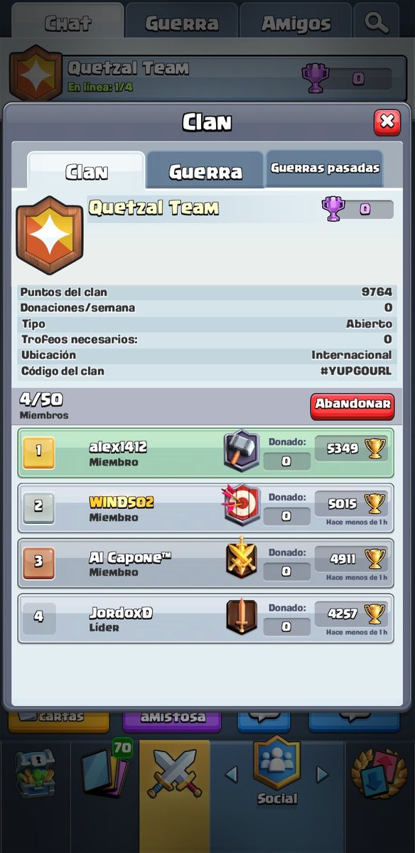 Empezamos con esta nueva idea y proyecto tratar de llegar al top, todos sean bienvenidos.
 <a href="/quetzal_team/">Quetzal-Team🇬🇹❤</a> les saluda.
<a href="/ArlosJk/">JK🖤🤘💀WIND502🇬🇹</a>  les da la bienvenida.
🌍🌍🌍🎈🎈🎉🎊