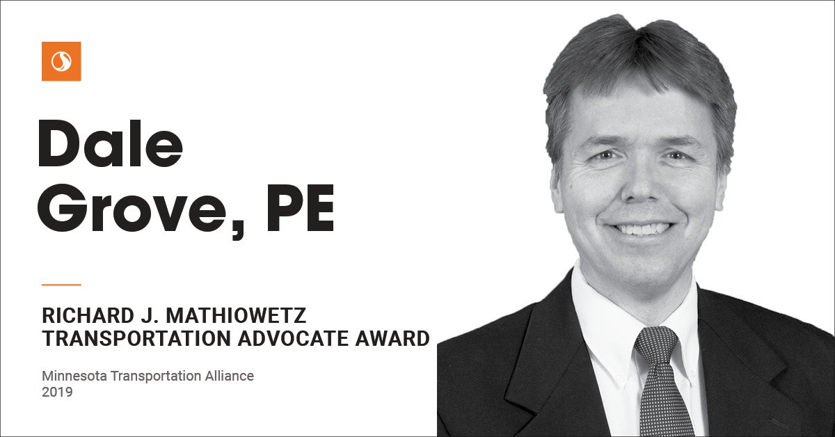 Congratulations to my <a href="/Stantec/">Stantec</a>  colleague, Dale Grove, for receiving the Richard J. Mathiowetz Transportation Advocate Award for his outstanding leadership on behalf of improving #Minnesota’s #transportation infrastructure. We are proud to have you on our team!