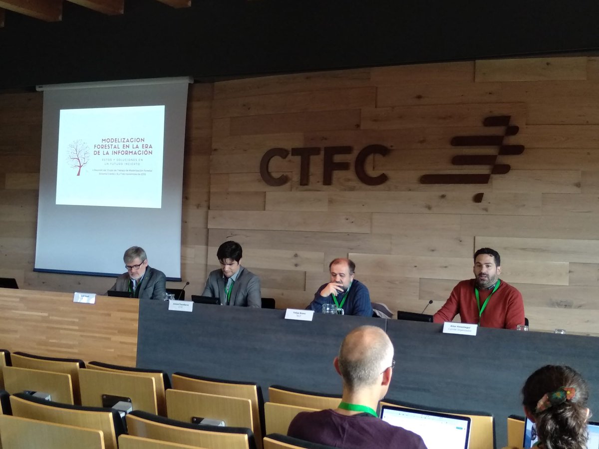 secforestales's tweet image. Primera Jornada del El V Congreso de #Modelización #Forestal CTFC Solsona (Lleida)