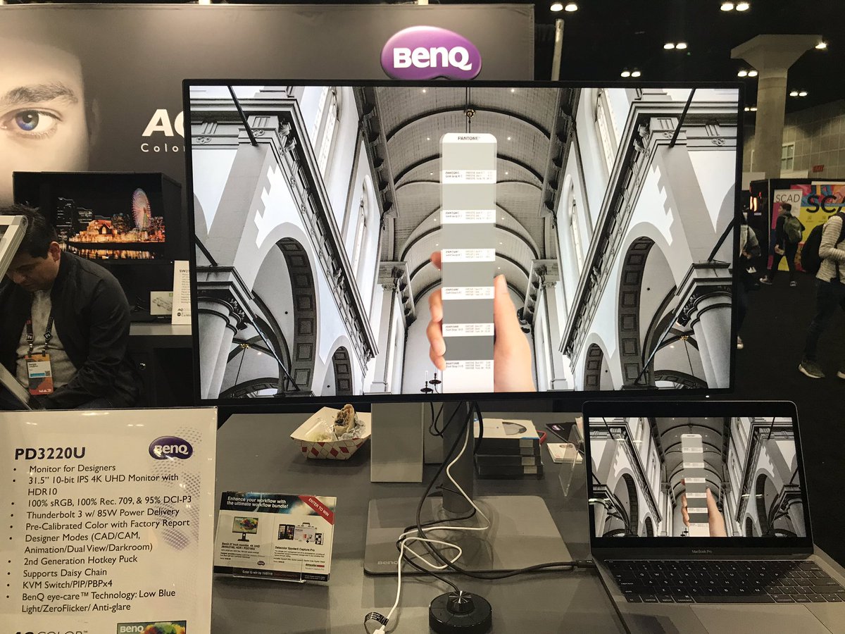 iamTGT's tweet photo. What an awesome color monitor!!!! #aqcoloradvantage #benq #AdobeMAX https://t.co/R3hGcqjaEU