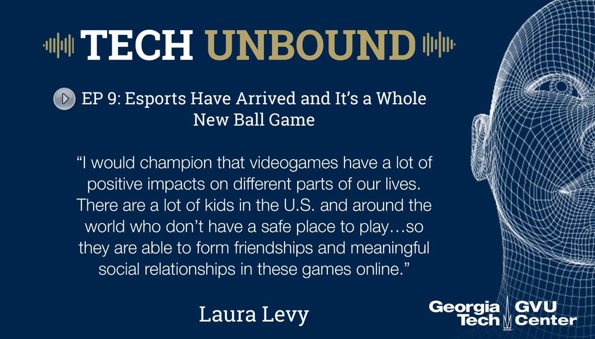 gvucenter's tweet image. Esports have arrived. The industry hit $1 billion in revenue in 2019 and rivals NBA viewership. @GeorgiaTech&apos;s @sciencelaura takes us down the rabbit hole for a fascinating look at a new breed of athlete and her research in esports. #techunbound

gvu.gatech.edu/tech-unbound-p…
