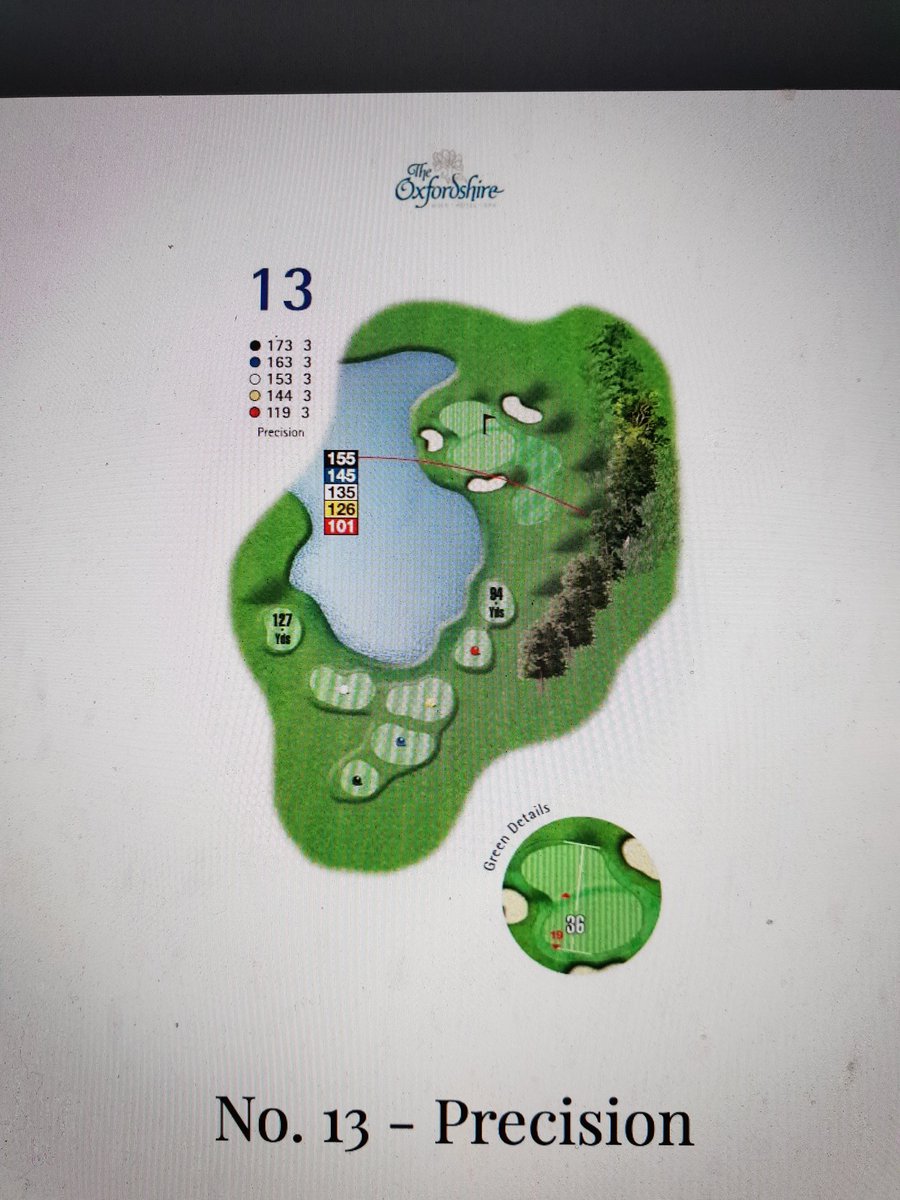 MikeGoughLECC's tweet photo. The aptly named 13th hole @theoxfordshire Golf Club... Scene of my recent #holeinone

Yeah yeah, I know... It was only on a virtual golf course ⛳ @LaneEndCC

Still counts though 😎 https://t.co/vXGQkFgeq2