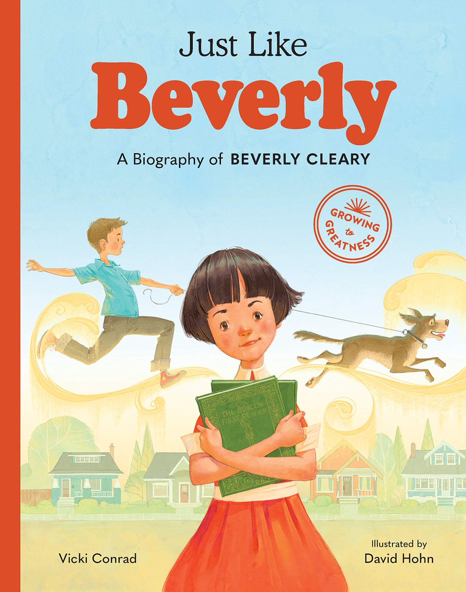 KirbyLarson's tweet image. Today&apos;s guest, Vicki Conrad has a new picture book, Just Like Beverly: A Biography of Beverly Cleary. It is wonderful not just because of the beloved author but because Vicki found the true heart of Beverly&apos;s story. kirbylarson.com/blog #FriendFriday #SasquatchBooks